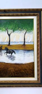 Paesaggio con cavalli e barche a vela - immagine 3