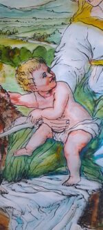 La sacra famiglia con Giovanni il Battista - immagine 3