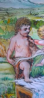 La sacra famiglia con Giovanni il Battista - immagine 18