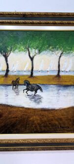 Paesaggio con cavalli e barche a vela - immagine 24